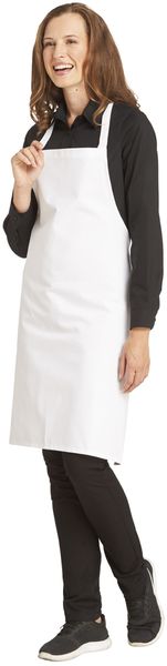 LEIBER-Jobwear, Latzschürze, Arbeits-Berufs-Schürze, Vorbinder, ca. 220 g/m², weiß
