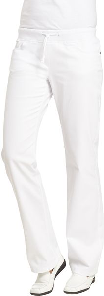 LEIBER-Jobwear, Damen-Arbeits-Berufs-Hose, Bundhose, 270 g, weiß