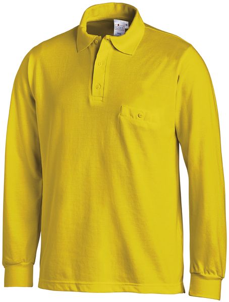LEIBER-Jobwear, Poloshirt, Arbeits-Berufs-Shirt, 1/1 Arm, gelb