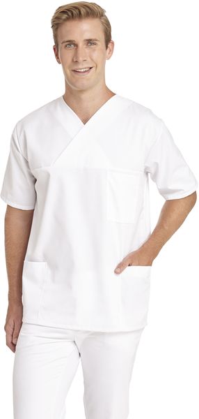 LEIBER-Jobwear, Schlupfjacke, Arbeits-Berufs-Jacke, Damen und Herren, 1/2 Arm, weiß