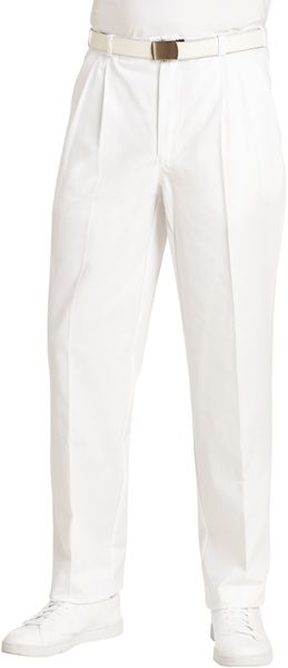 LEIBER-Jobwear, Bundfalten-Arbeits-Berufs-Hose, Bundhose, 200 g, weiß