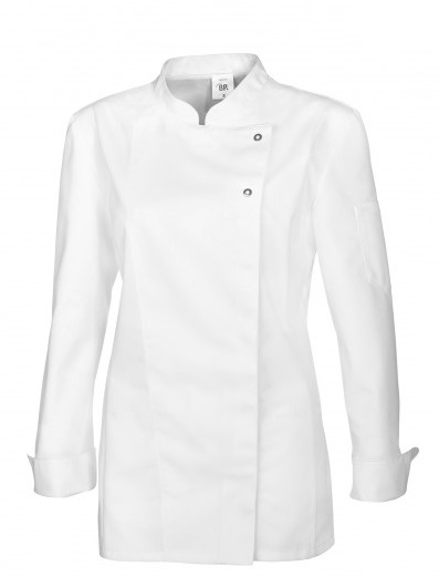 BP-Jobwear, Damen-Kochjacke, ca. 215g/m², weiß