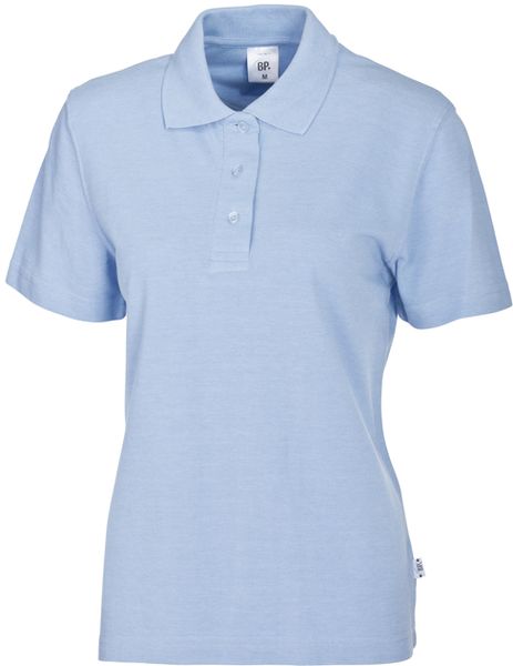 BP-Jobwear, Damen-Poloshirt, Arbeits-Berufs-Shirt, ca. 220g/m², hellblau