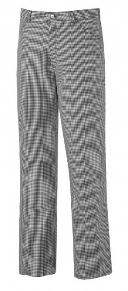 BP-Jobwear, Damen-Herren, Kochhose, ca. 215g/m², schwarz-weiß Pepita