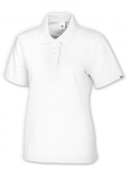 BP-Jobwear, Damen-Poloshirt, Arbeits-Berufs-Shirt, ca. 220g/m², weiß