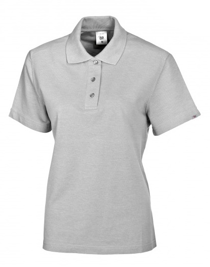 BP-Jobwear, Damen-Poloshirt, Arbeits-Berufs-Shirt, ca. 220g/m², hellgrau