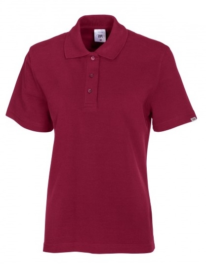BP-Jobwear, Damen-Poloshirt, Arbeits-Berufs-Shirt, ca. 220g/m², bordeaux