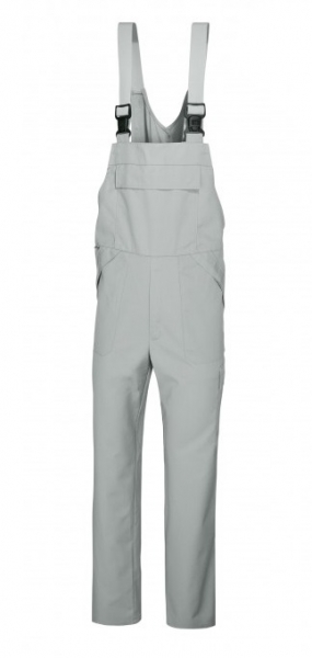 BP-Jobwear, Food-HACCP-Funktions-Latzhose, Arbeits-Berufs-Hose für Sie & Ihn, ca. 245g/m², hellgrau