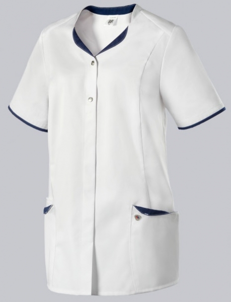 BP-Jobwear, Damenkasack, Arbeits-Berufs Kasack, weiss/nachtblau