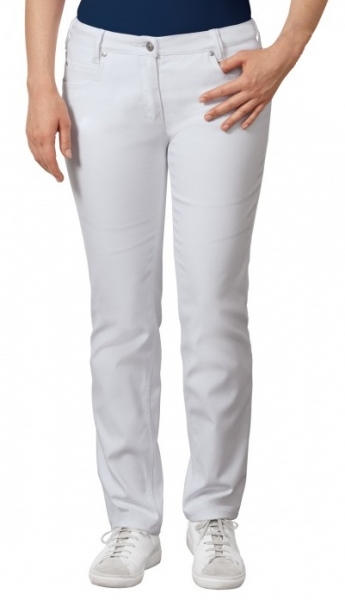 BP-Jobwear, Damen-Jeanshose, Arbeits-Berufs-Jeans-Hose, ca. 300g/m², weiß