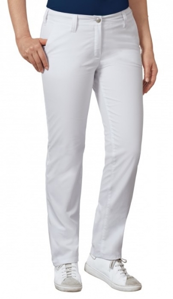 BP-Jobwear, Damen-Arbeits-Berufs-Hose, Bundhose, Chino, ca. 230g/m², weiß