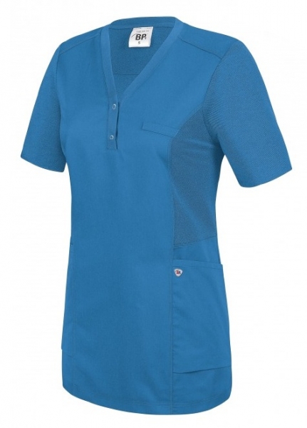 BP-Jobwear, Damenkasack, Arbeits-Berufs-Kasack, Komfort, ca. 180g/m², azurblau