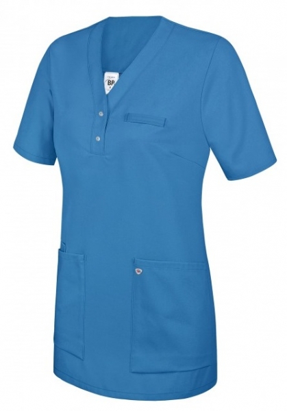 BP-Jobwear, Damen-Schlupfkasack, Arbeits-Berufs-Kasack, ca. 180g/m², azurblau