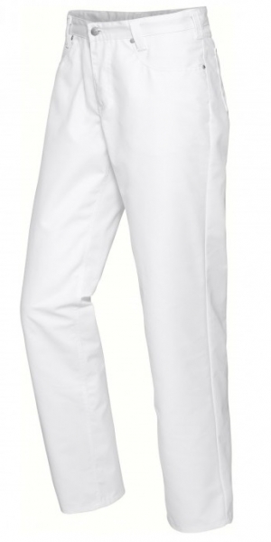 BP-Jobwear, Damen-Herren-Jeans, Arbeits-Berufs-Jeans-Hose, weiß