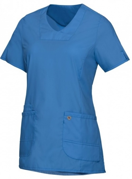 BP-Jobwear, Damen-Schlupfkasack, Arbeits-Berufs-Kasack, azurblau