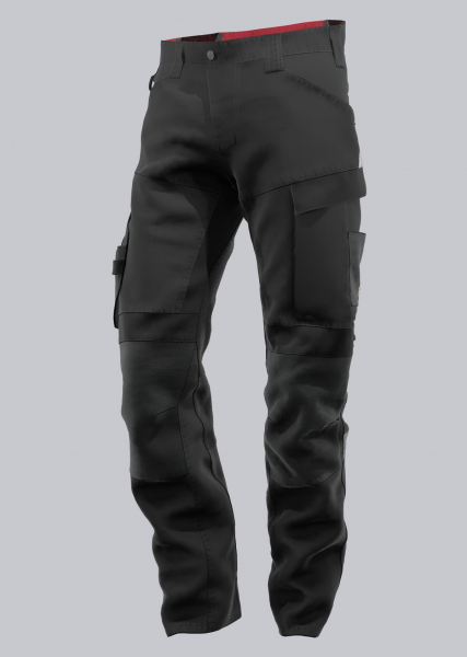 BP-HYBRID-ARBEITSHOSE, robust, Stretcheinsätze, Farbe: schwarz