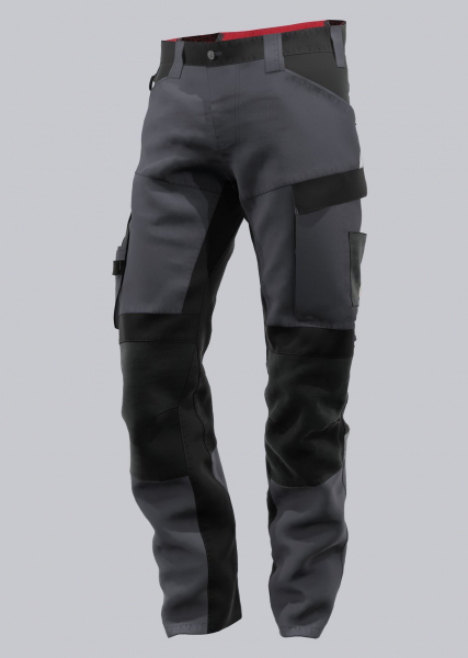 BP-HYBRID-ARBEITSHOSE, robust, Stretcheinsätze, Farbe: anthrazit/ schwarz