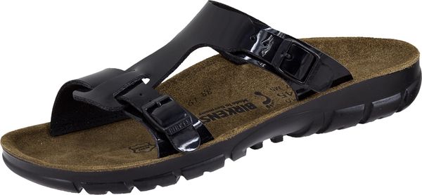 BIRKENSTOCK-Footwear, Pantoletten, Arbeits-Berufs-Pantoketten, Sofia Lack, schwarz