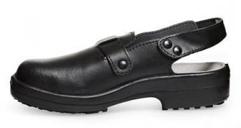 ABEBA-Footwear, SB-Damen- u. Herren-Arbeits-Berufs-Sicherheits-Clogs, schwarz