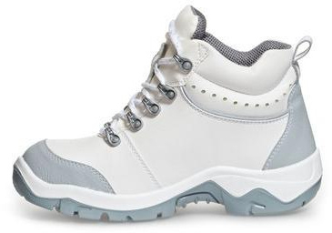 ABEBA-White-Line, S2-Damen- u. Herren-Sicherheits-Arbeits-Berufs-Schnürstiefel, weiß