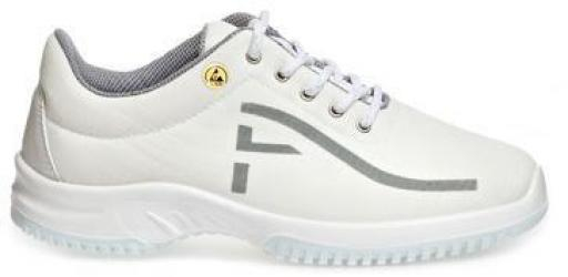 ABEBA-Withe-Line, UNI6-O2-Damen-und Herren-Arbeits-Berufs-Schuhe, Schnürschuhe, ESD, weiß