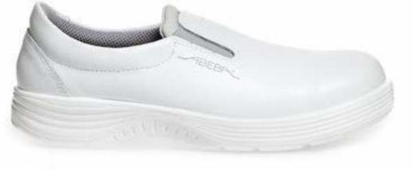 ABEBA-White-Line, X-LIGHT-S2-Damen- u. Herren-Sicherheits-Arbeits-Berufs-Slipper, weiß