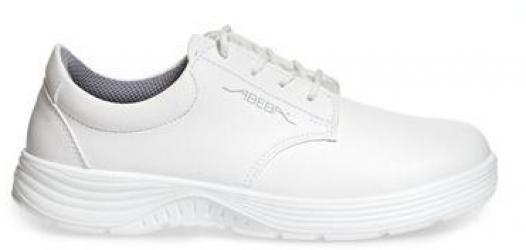 ABEBA-Withe-Line, X-LIGHT-O2-Damen-und Herren-Arbeits-Berufs-Schuhe, Schnürschuhe, weiß