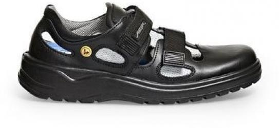 ABEBA-Footwear, X-LIGHT-O1-Damen-und Herren-Arbeits-Berufs-Sandalen, ESD, schwarz
