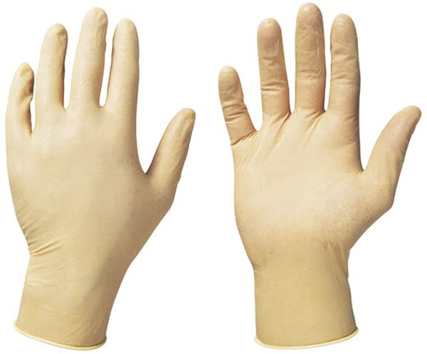 F-STRONGHAND, Latex-Einweghandschuhe, puderfrei, *COLOMBO*, Spenderbox á 100 Stück, VE: 10 Boxen