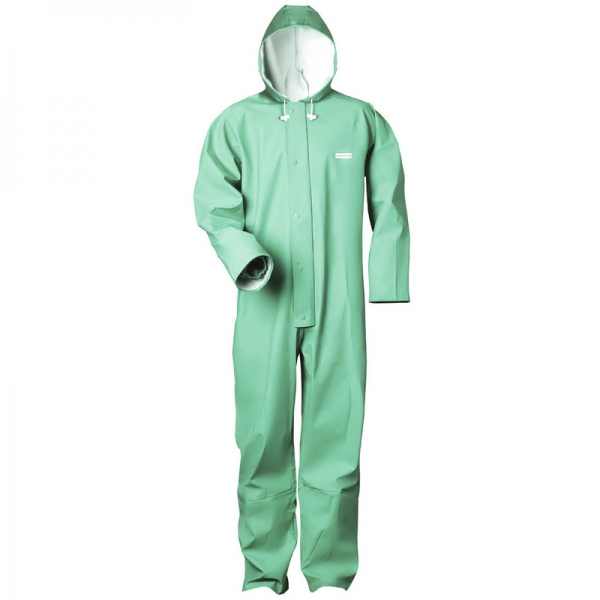 F-TECTOR-Hygiene, Einweg-Overall, Schutzanzug, Einmal-Schutzoverall, *CHEM-STAR*, grün