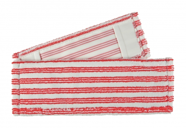 MEIKO-Hygiene, MICRO-BORSTENMOPP-Bezug, Sani Correct, weiss/rot