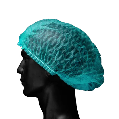 AMPRI-Hygiene, Einweg-Klipphauben, Einmalhauben, MED COMFORT, grün, VE = 100 Stück