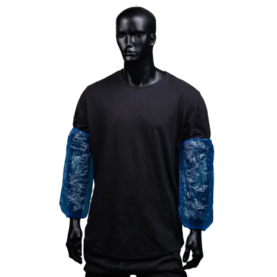 AMPRI-Hygiene, Einweg-PE-Ärmelschoner, Einmal-Armschoner, light, MED COMFORT, blau, VE = 100 Stück