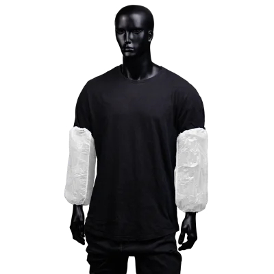 AMPRI-Hygiene, Einweg-PE-Ärmelschoner, Einmal-Armschoner, heavy, MED COMFORT, Länge ca. 40 cm, weiß, VE = 100 Stück