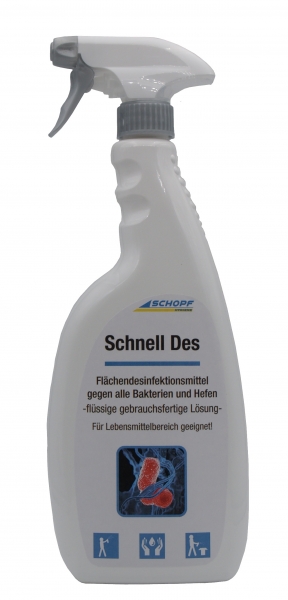 SCHOPF-Hygiene, Flächendesinfektion, Desinfektionsmittel Schnell Des 1000ml