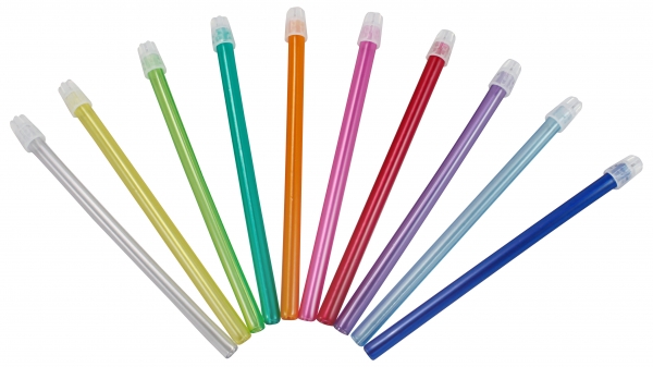 AMPRI-Hygiene, Einweg-Speichelsauger, abnehmbarer Filter, 13 cm lang, VE = 10 Beutel á 100 Stück, weiß