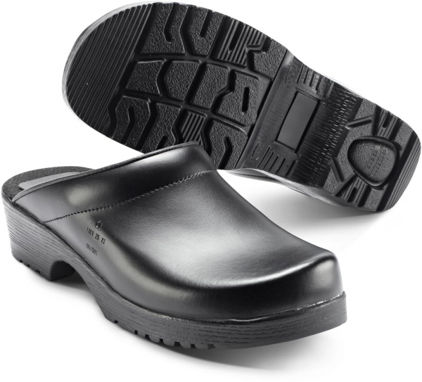 SIKA-Footwear, Arbeits-Berufs-Clogs, FLEXIKA, offene Ferse, schwarz