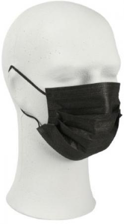 UNIVERSAL-Hygiene, Atemschutz-Maske, Einweg-Mundschutz, 3-lagig, VE = 50 Stück, schwarz