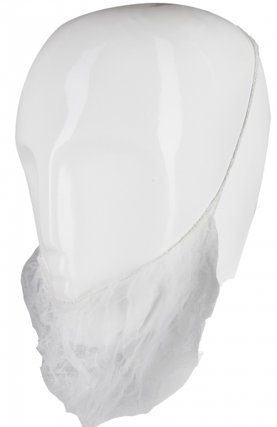 ASATEX-Hygiene, Einweg-Bartschutz BART, weiss, VE = 20 Pkg. á 100 Stk.