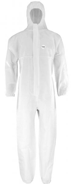 ASATEX-Hygiene, CoverTex Einweg-Overall, Schutzanzug, Einmal-Schutzoverall, flammhemmend C-1FR, weiss, VE = 50 Stk.