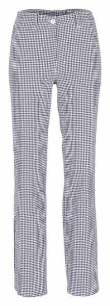 BEB-Jobwear, Damen-Kochhose, 230 g/m², schwarz/weiß-pepita
