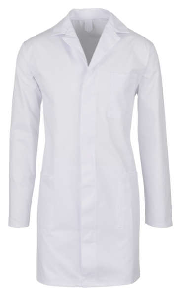 BEB-Jobwear, Herren-Arbeits-Mantel, Berufsmantel, Kittel, 210 g/m2, weiß