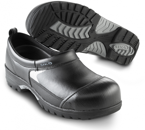 SIKA-Footwear, S3-Arbeits-Berufs-Sicherheits-Clogs, SUPER, geschlossen, schwarz