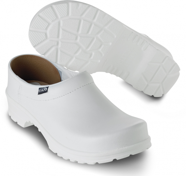 SIKA-Withe-Line, OB -Arbeits-Berufs-Clogs, COMFORT, geschlossen, weiss