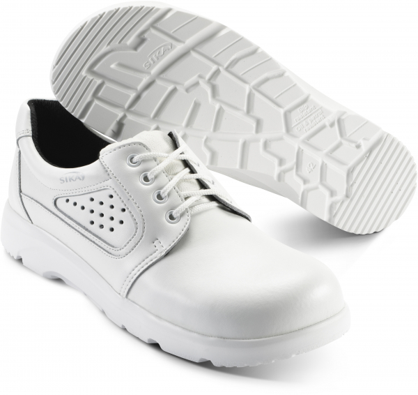 SIKA-Withe-Line, S1-Sicherheits-Arbeits-Berufs-Schnür-Halbschuhe, OPTIMAX, weiss