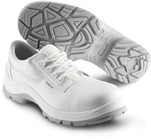 SIKA-White-Line, Arbeits-Berufs-Sicherheits-Schuhe, Halbschuhe, Beat Low, S2, SRC, weiß