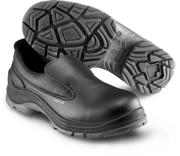 SIKA-Footwear, Arbeits-Berufs-Sicherheits-Slipper, Easy Low, S2, SRC, schwarz