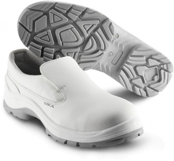 SIKA-White-Linie, Arbeits-Berufs-Sicherheits-Slipper, Easy Low, S2, SRC, weiß