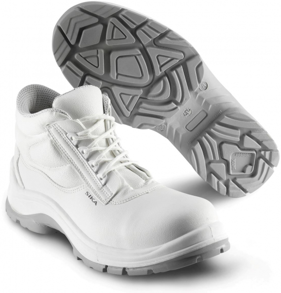 SIKA-White-Line, Arbeits-Berufs-Sicherheits-Schuhe, Beat Mid, S2, weiß