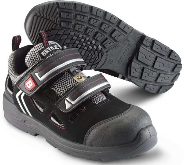 SIKA-Footwear, S1P Arbeits-Berufs-Sicherheits-Sandalen, Atmosphere, schwarz